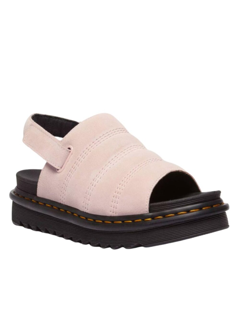 Dr. Martens Kole Slingback Platform Suede Sandal in Powder Pink Sz. 9